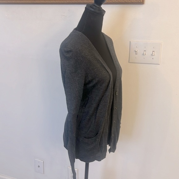 Ann Taylor Loft Cotton and Wool Button-Up Cardigan W/Pockets, Sz. M.